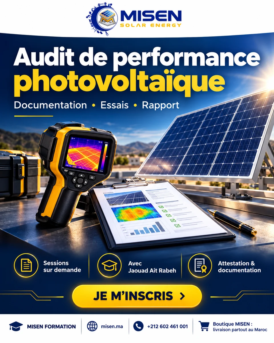 Affiche MISEN : Audit de performance des installations PV — IEC 62446