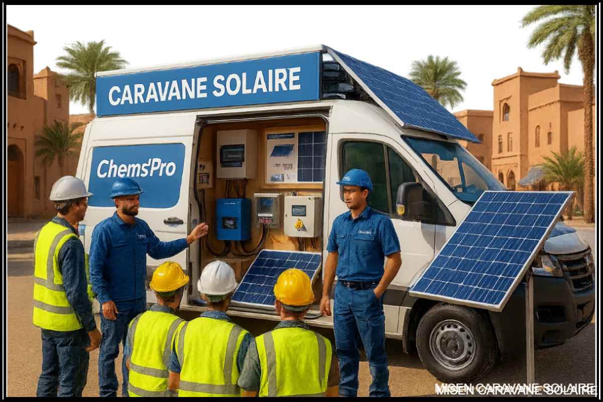 Image de la caravane en mouvement